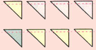 Схема стачивания треугольников